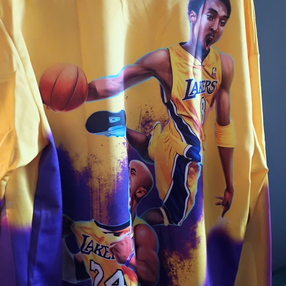 Mitchell & Ness Yellow and Purple Lakers Jacket